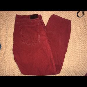 Brownish red corduroy pants!